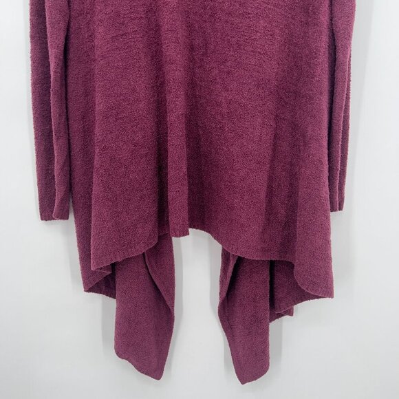 Barefoot Dreams Fall CozyChic Lite Circle Plum Cardigan Open Front — Plum L/XL - Picture 7 of 9
